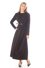 Mock Wrap Waist Tweed Dress w/Belt
