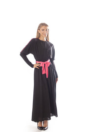 Neon Piped Waisted Dress