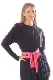 Neon Piped Waisted Dress