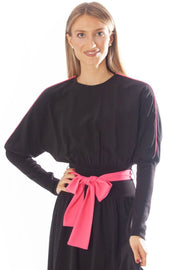 Neon Piped Waisted Dress