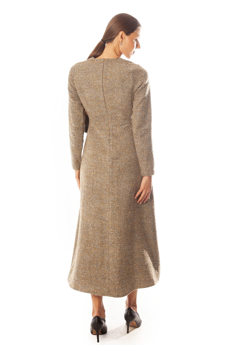 Tweed Side Closure Dress