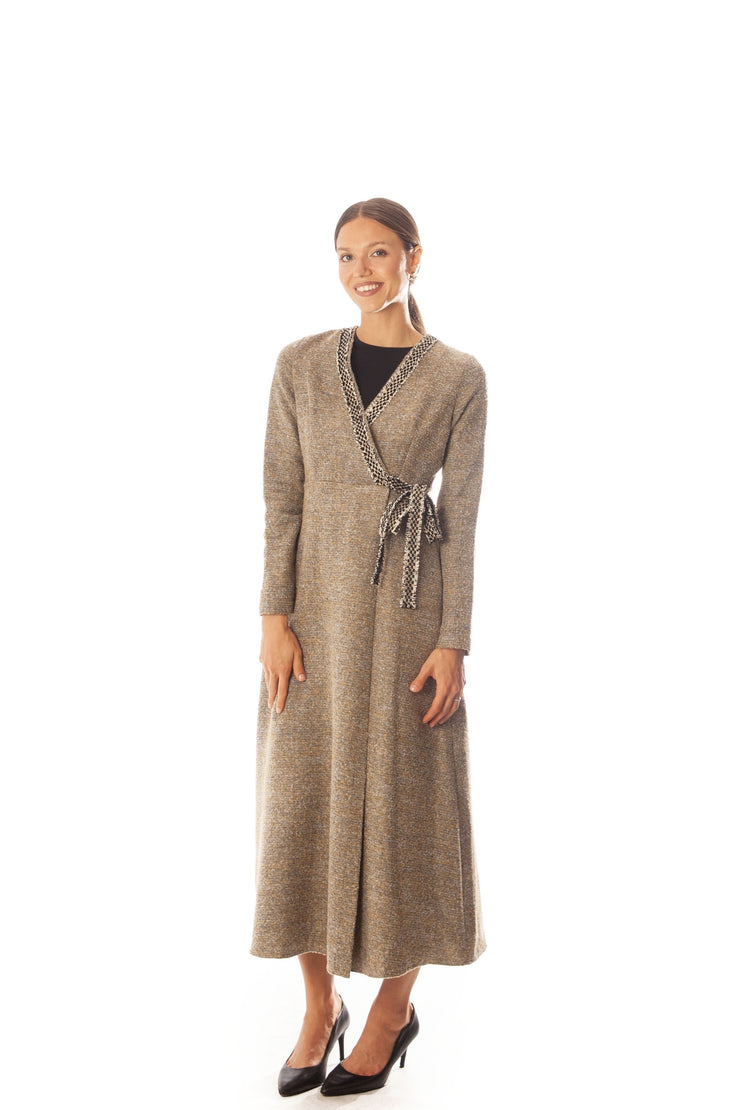 Tweed Side Closure Dress