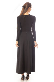 Slits Pockets Straight Skirt