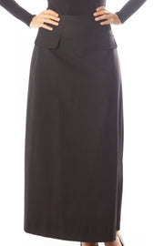 Slits Pockets Straight Skirt