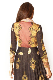 Shimmery Knit Pleated Dress