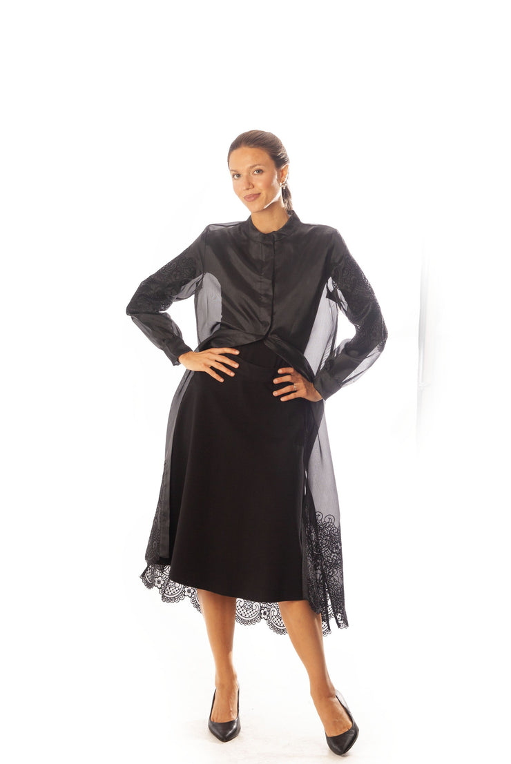 Floral Organza Tunic