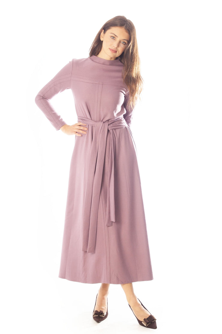 Inverted Exposed Seams Dress