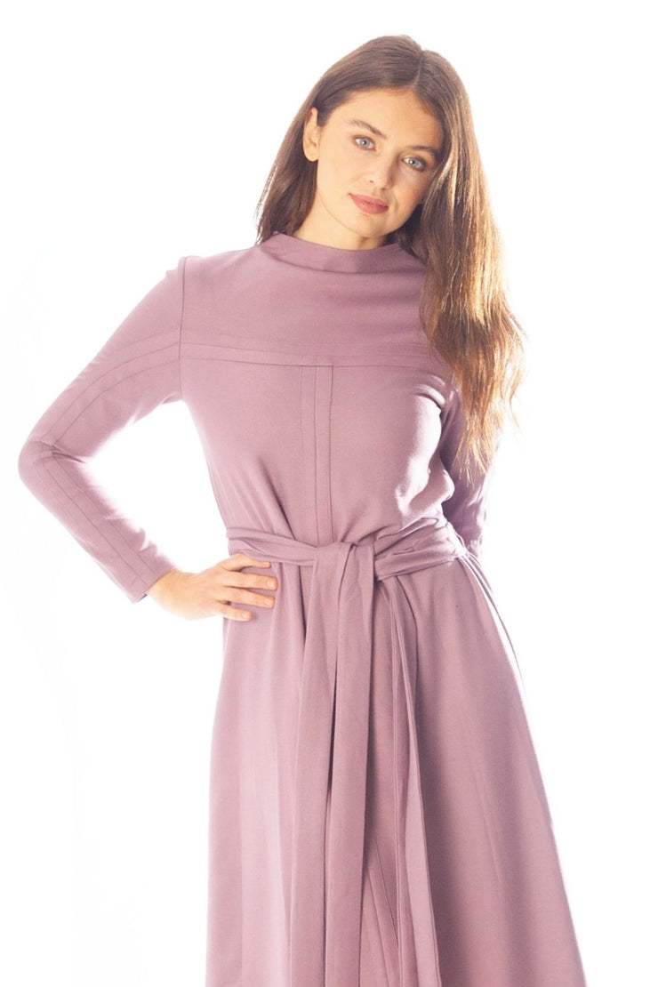 Inverted Exposed Seams Dress