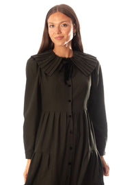 Pleated Collar Dress