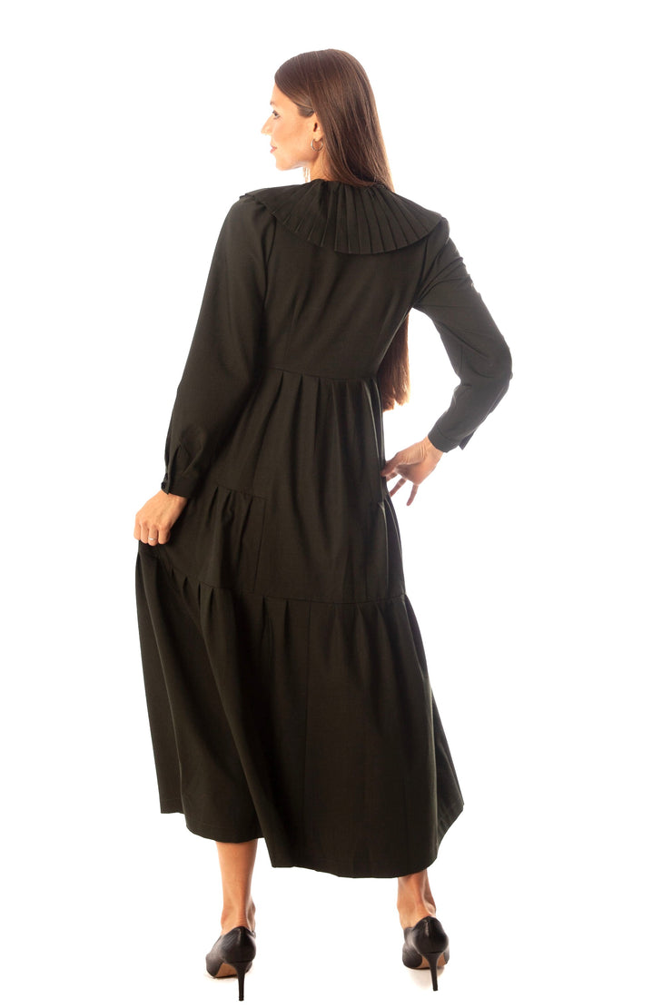 Pleated Collar Dress