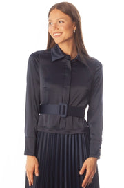 Soft Satin Pleated Dress