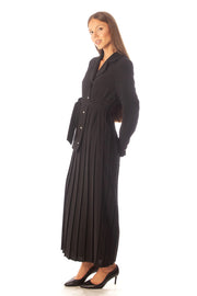 Blazer Style Pleated Dress