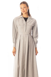 Double Snap Waisted Dress