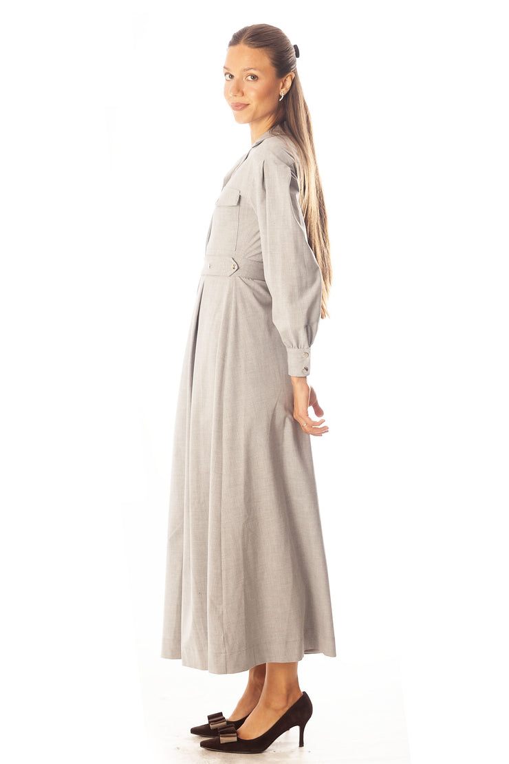 Double Snap Waisted Dress