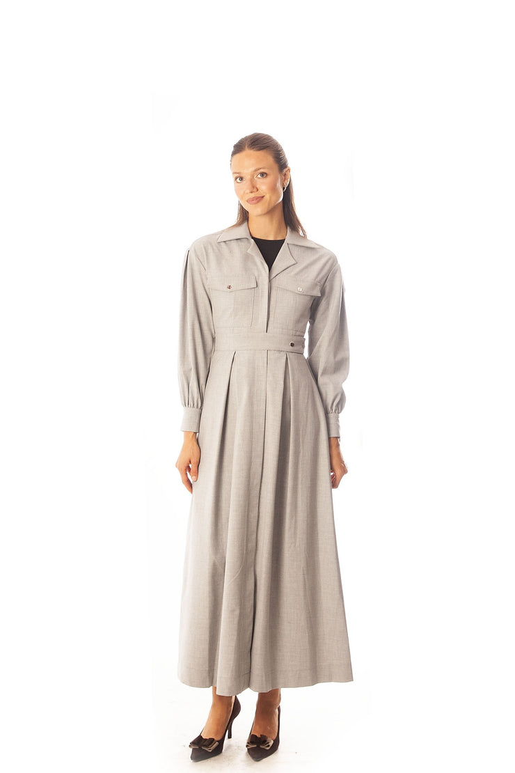 Double Snap Waisted Dress