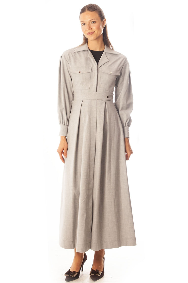 Double Snap Waisted Dress