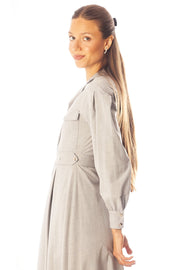 Double Snap Waisted Dress