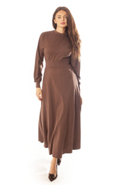 Wide Waist Modal Dolman Dress