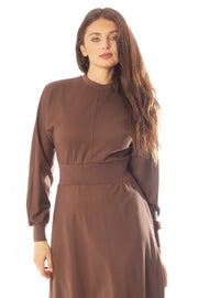 Wide Waist Modal Dolman Dress