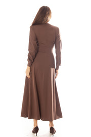 Wide Waist Modal Dolman Dress