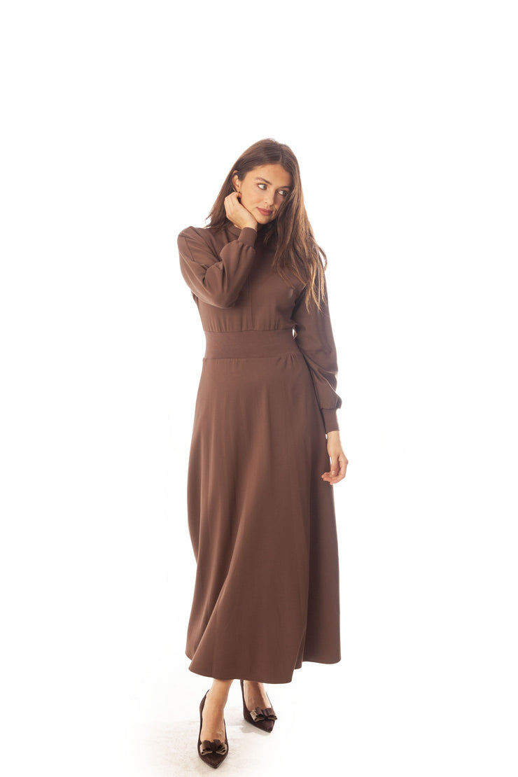 Wide Waist Modal Dolman Dress