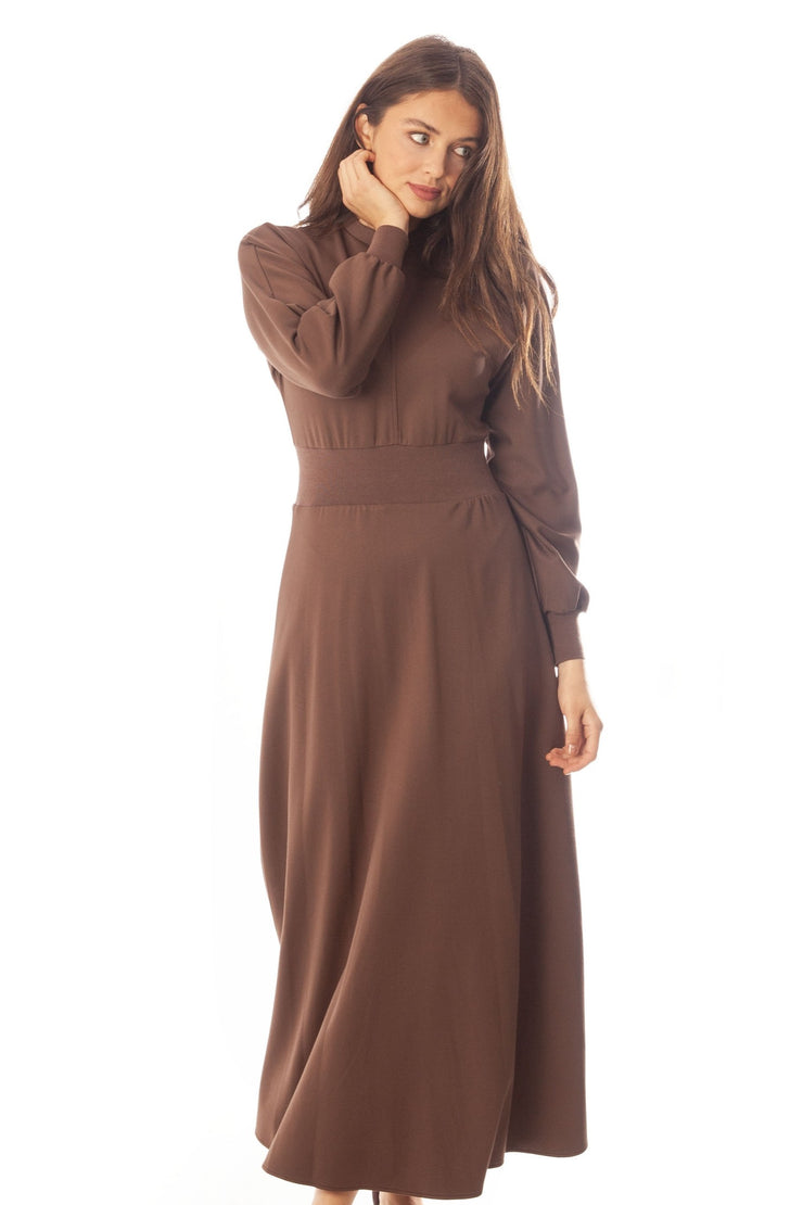 Wide Waist Modal Dolman Dress