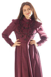 Scrollwork Embroidered Dress