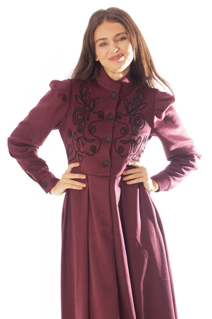 Scrollwork Embroidered Dress