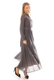 Open Work Knit Sparkle Dress