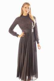 Open Work Knit Sparkle Dress