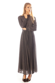 Open Work Knit Sparkle Dress