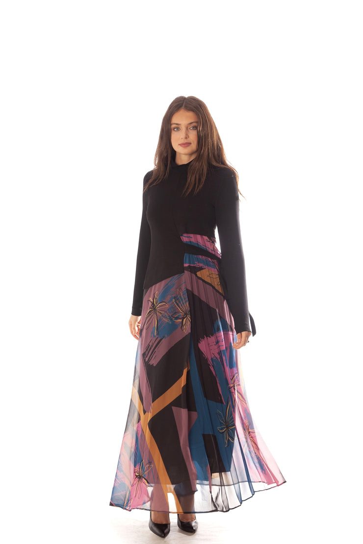 Wrap Top Printed Dress