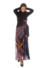 Wrap Top Printed Dress