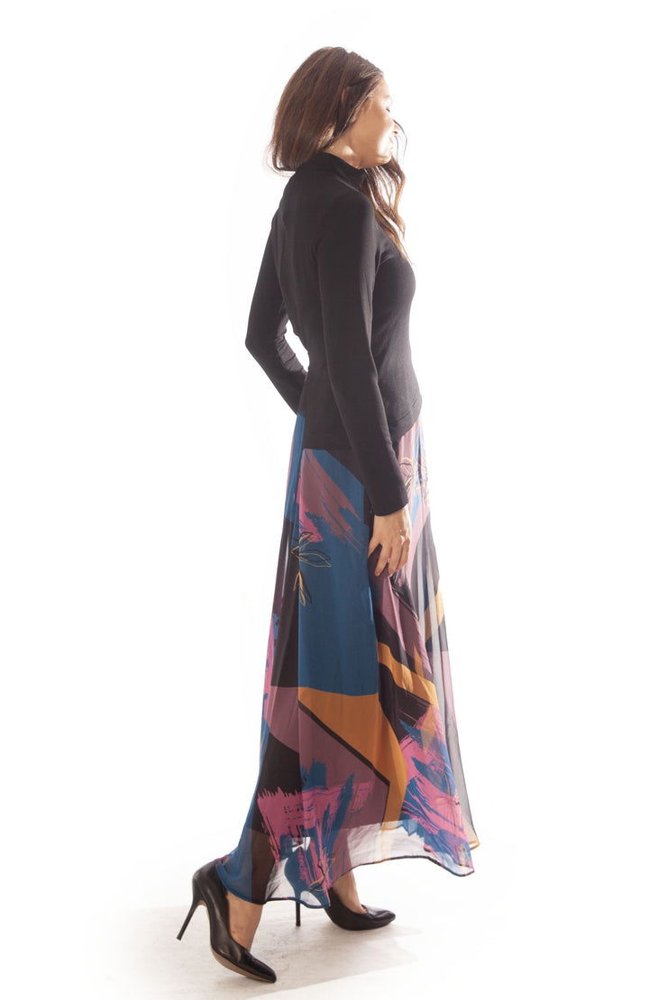 Wrap Top Printed Dress