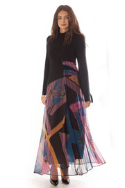 Wrap Top Printed Dress