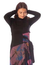 Wrap Top Printed Dress