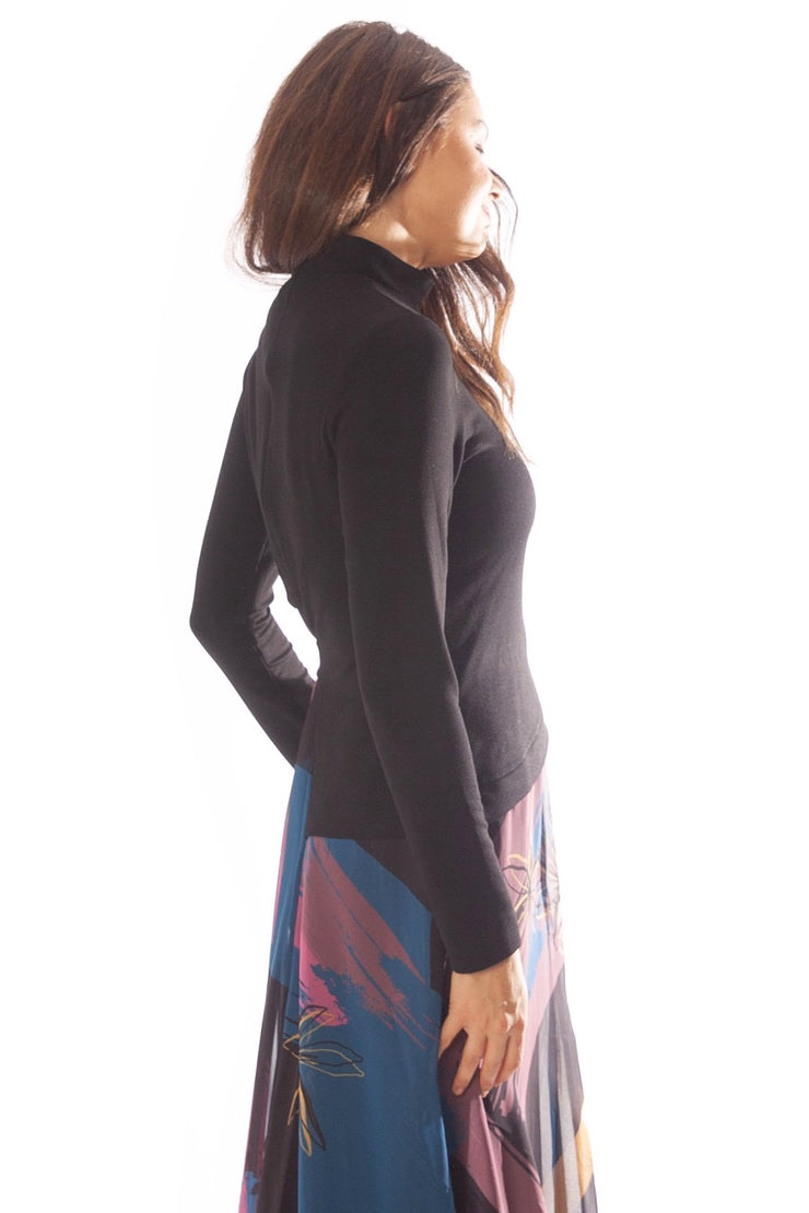 Wrap Top Printed Dress