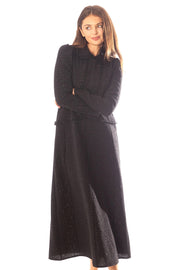 Fringed Trim Sparkle Tweed Dress