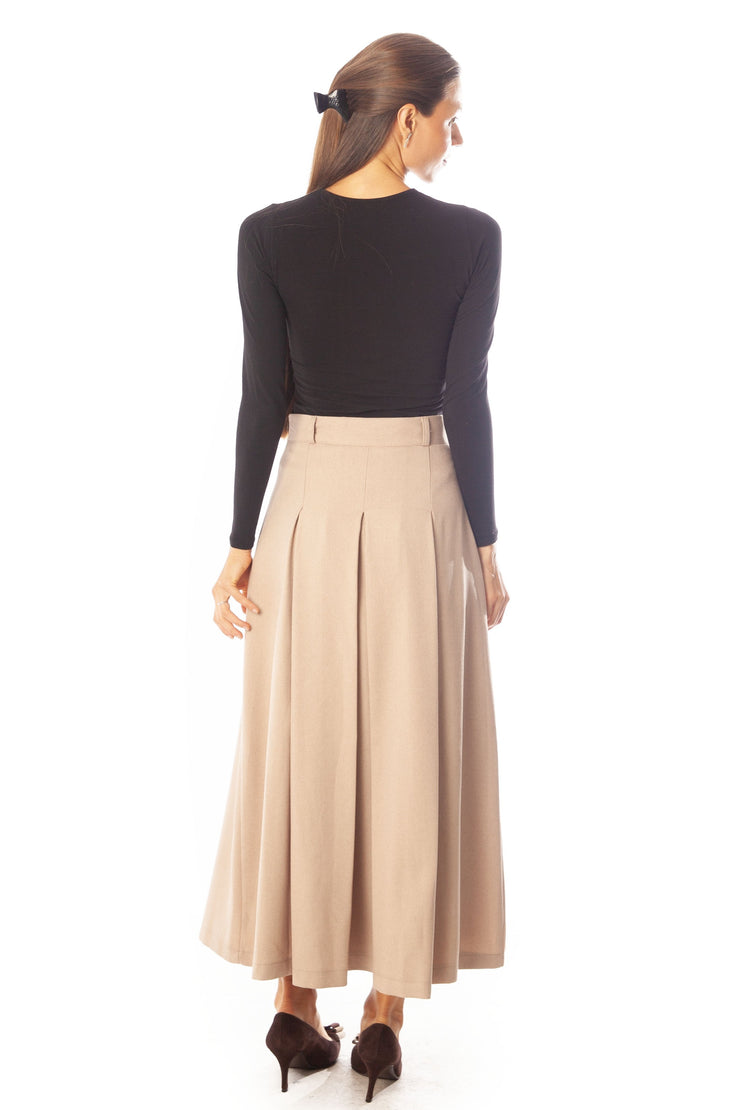 Inverted Center Pleat Skirt