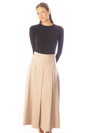 Inverted Center Pleat Skirt