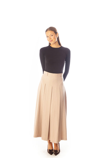 Inverted Center Pleat Skirt