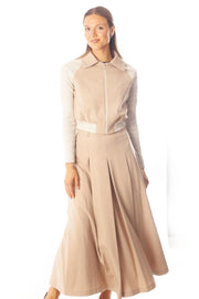 Inverted Center Pleat Skirt