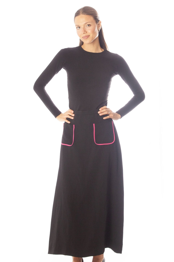Piped Pocket Skirt